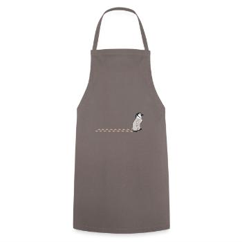 Niedliches Baby Pinguin watschelt Schnee Wildlife - Kochschürze - Grau - Vorne - AI Model Male 185 dark (185cm)