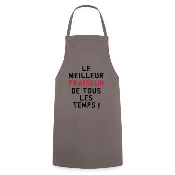 Ouvrier / Usine / Tourneur / Fraiseur / Industrie - Tablier de cuisine - gris - Devant - AI Model Male 185 dark (185cm)