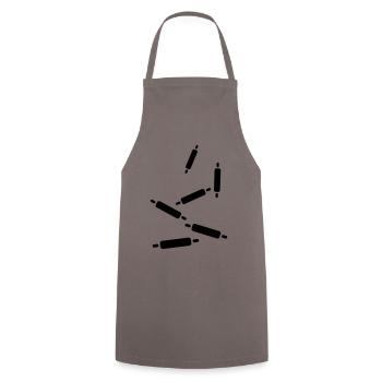 Rouleau de cuisine à pâtisserie - Tablier de cuisine - gris - Devant - AI Model Male 185 dark (185cm)