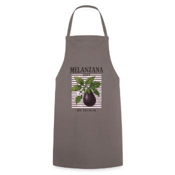 Chemise Aubergine Melanzana de Sicile - Tablier de cuisine - gris - Devant - AI Model Male 185 dark (185cm)