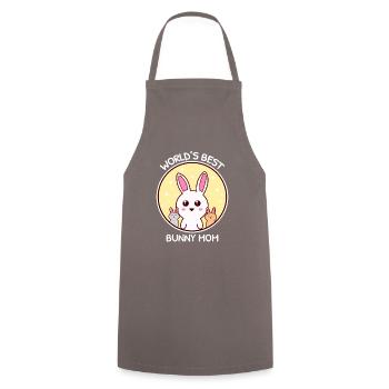 Rabbit Mom Cute Rabbit Rodent - Cooking Apron - grey - Front - AI Model Male 185 dark (185cm)