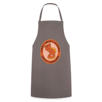 Thinking About Chipmunks Forest Animal Cute - Cooking Apron - grey - Front - AI Model Male 185 dark (185cm)