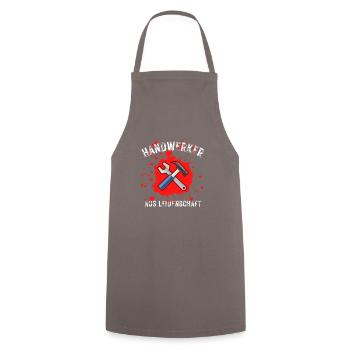 handwerker aus leidenschaft spruch geschenk idee - Kochschürze - Grau - Vorne - AI Model Male 185 dark (185cm)