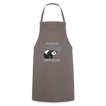 Ours mignon en eucalyptus, panda, animal sauvage - Tablier de cuisine - gris - Devant - AI Model Male 185 dark (185cm)