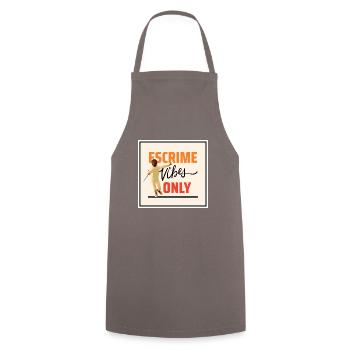 Escrime Vibes Only - Tablier de cuisine - gris - Devant - AI Model Male 185 dark (185cm)