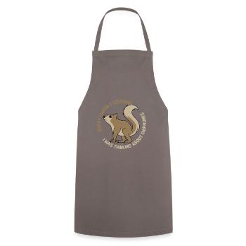 Thinking About Chipmunks Forest Animal Nature - Cooking Apron - grey - Front - AI Model Male 185 dark (185cm)