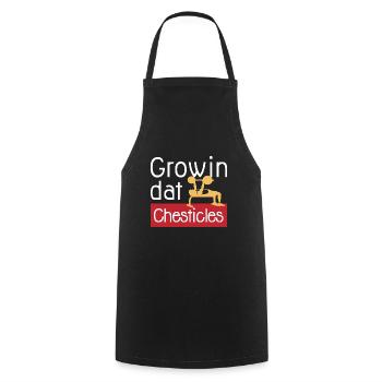 Chesticles de banc Ironic Gym Quote Powerlifter - Tablier de cuisine - noir - Devant - AI Model Male 185 dark (185cm)