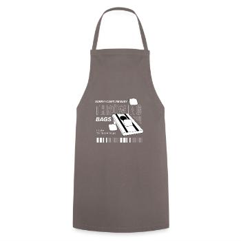 Busy Throwing Bags Cornhole Squad Ironic Sports - Cooking Apron - grey - Front - AI Model Male 185 dark (185cm)