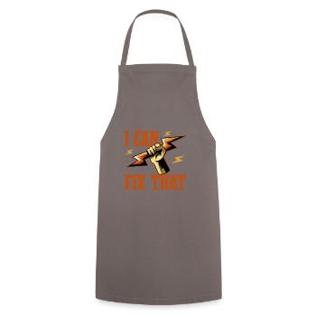 Correction de ce dicton ironique des circuits - Tablier de cuisine - gris - Devant - AI Model Male 185 dark (185cm)