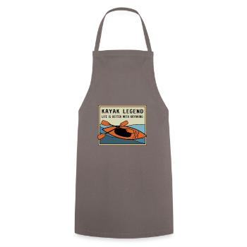 Kayak Legend Canoe Adventure Wildlife Kayak - Tablier de cuisine - gris - Devant - AI Model Male 185 dark (185cm)