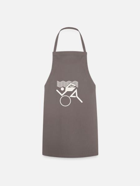Swim Bike Run - Cooking Apron - grey