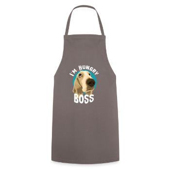 Dog dog lover funny saying - Cooking Apron - grey - Front - AI Model Male 185 dark (185cm)