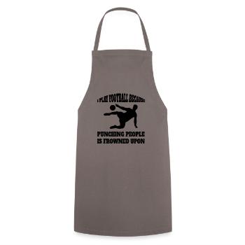 Football coach Footballer Football Footballer - Cooking Apron - grey - Front - AI Model Male 185 dark (185cm)