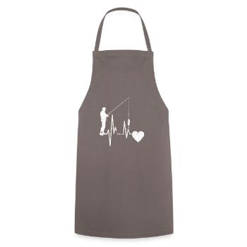 Hameçons Pêche Pêche Pêche Pêche Pêche - Tablier de cuisine - gris - Devant - AI Model Male 185 dark (185cm)