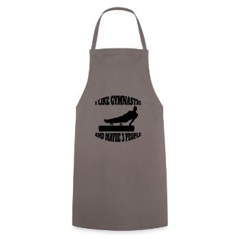 Gymnastics Floor exercises Gymnastics Gymnastics Club Apparatus gymnastics - Cooking Apron - grey - Front - AI Model Male 185 dark (185cm)