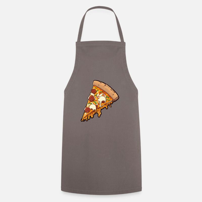 Pizza - Cooking Apron - grey