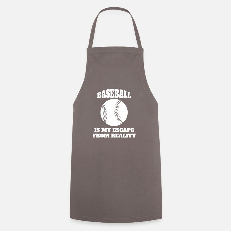 Baseball Baseballer Joueur de baseball Équipe de baseball - Tablier de cuisine - gris