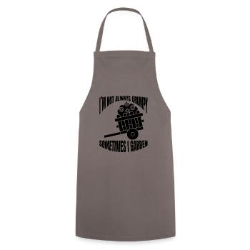Garden Gift Gardener Home Gardener Orchard - Cooking Apron - grey - Front - AI Model Male 185 dark (185cm)