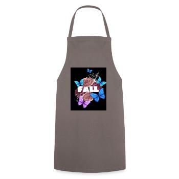 Fall Herbst Designer T-shirt - Kochschürze - Grau - Vorne - AI Model Male 185 dark (185cm)