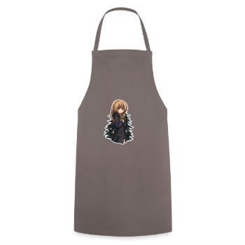 Anime Weihnachts Design zu Weihnachten Sticker - Kochschürze - Grau - Vorne - AI Model Male 185 dark (185cm)