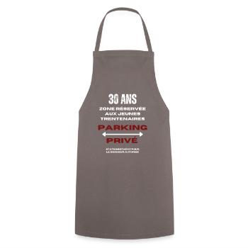 cadeau homme, femme, humour, t-shirt humoristique - Tablier de cuisine - gris - Devant - AI Model Male 185 dark (185cm)