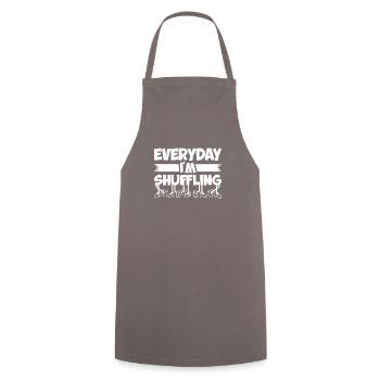Tous les jours, je mélange les cheveux - Tablier de cuisine - gris - Devant - AI Model Male 185 dark (185cm)