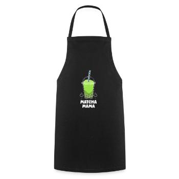 Matcha Mama - Kochschürze - Schwarz - Vorne - AI Model Male 185 dark (185cm)