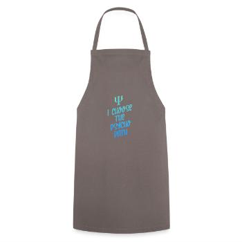 Je choisis le parcours Psycho - Tablier de cuisine - gris - Devant - AI Model Male 185 dark (185cm)
