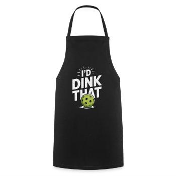 I'd Dink That Pickleball - Cooking Apron - black - Front - AI Model Male 185 dark (185cm)