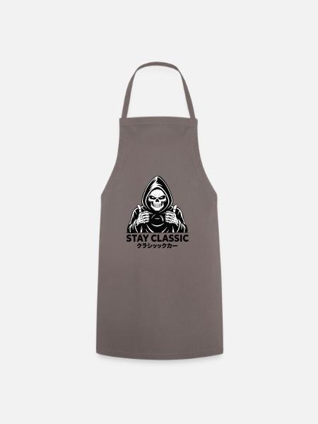 SKULL STAY CLASSIC - Kochschürze - Grau