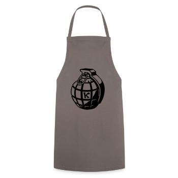 Granate - Tablier de cuisine - gris - Devant - AI Model Male 185 dark (185cm)