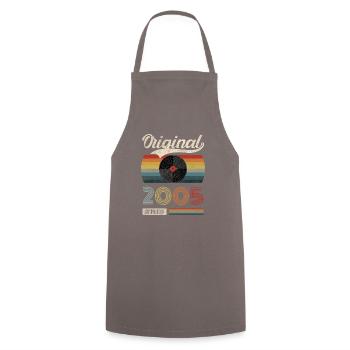 2005 Vintage Birthday Gift Tee Retro Style - Cooking Apron - grey - Front - AI Model Male 185 dark (185cm)
