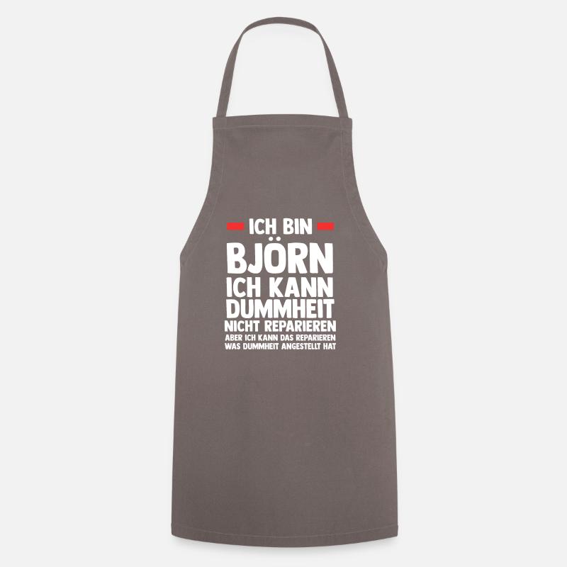 Björn - Kochschürze - Grau