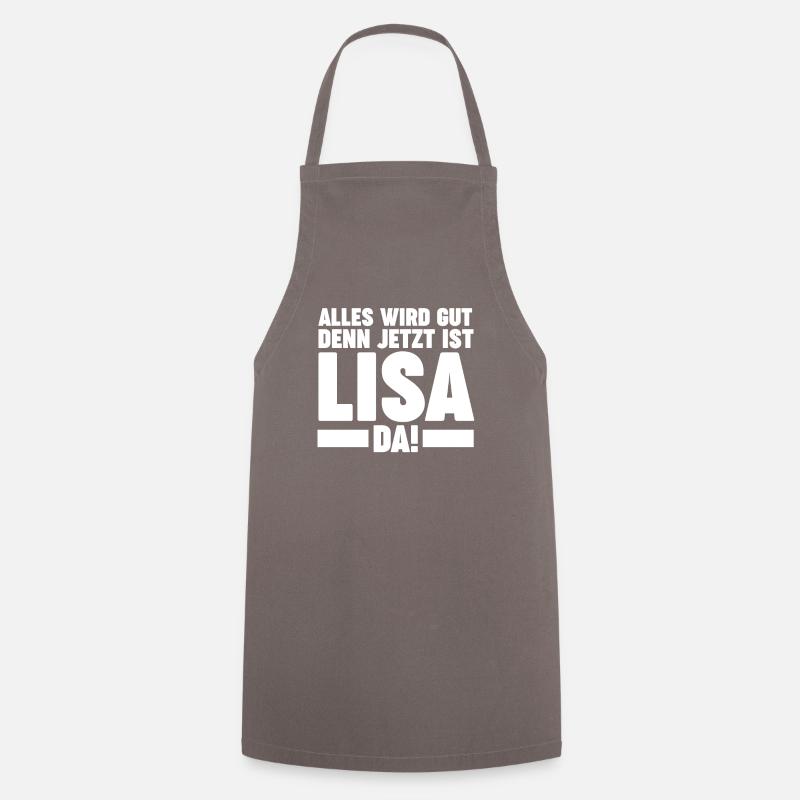 Lisa - Kochschürze - Grau