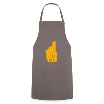 Lustiger Papa Vatertag Witz Humor Papa Sohn - Kochschürze - Grau - Vorne - AI Model Male 185 dark (185cm)