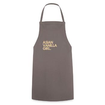 Asiatisches Vanille Girl - Kochschürze - Grau - Vorne - AI Model Male 185 dark (185cm)