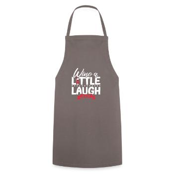 Vinification Vigneron Amateur de vin Amateur de vin - Tablier de cuisine - gris - Devant - AI Model Male 185 dark (185cm)