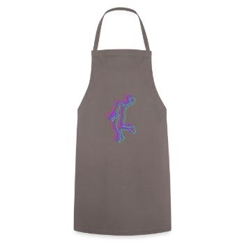 Basketball - Baller - Sports Passion - Cooking Apron - grey - Front - AI Model Male 185 dark (185cm)