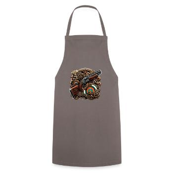 Clay Pigeon Shooting Clay Pigeon Shooting Shooting - Cooking Apron - grey - Front - AI Model Male 185 dark (185cm)