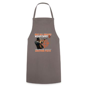 Clay Pigeon Shooting Clay Pigeon Shooting Shooting - Cooking Apron - grey - Front - AI Model Male 185 dark (185cm)