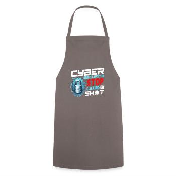 Spezialist Für Cybersicherheit - Kochschürze - Grau - Vorne - AI Model Male 185 dark (185cm)