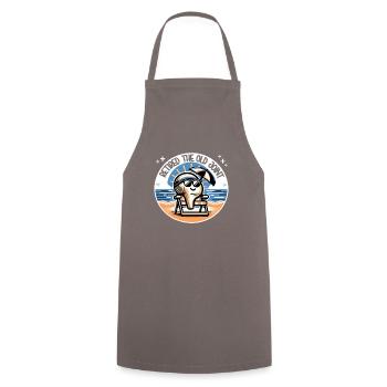 Hip Replacement Surgery Hip Surgery Post-op - Cooking Apron - grey - Front - AI Model Male 185 dark (185cm)