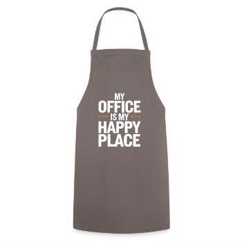 Entrepreneurial Hustle and Workaholic in Business - Cooking Apron - grey - Front - AI Model Male 185 dark (185cm)