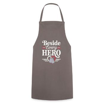 Honor Veterans Day with Patriotism and Military - Cooking Apron - grey - Front - AI Model Male 185 dark (185cm)