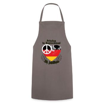 80 years of peace for Germany - Cooking Apron - grey - Front - AI Model Male 185 dark (185cm)