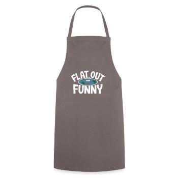 Satire de la Terre Plate Conspiration Drôle Et - Tablier de cuisine - gris - Devant - AI Model Male 185 dark (185cm)