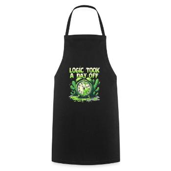 Surreal Art Humor Dreamlike Images Floating - Cooking Apron - black - Front - AI Model Male 185 dark (185cm)