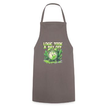 Surreal Art Humor Dreamlike Images Floating - Cooking Apron - grey - Front - AI Model Male 185 dark (185cm)