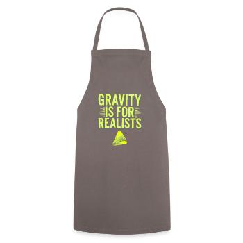 Surreal Art Humor Dreamlike Images Floating - Cooking Apron - grey - Front - AI Model Male 185 dark (185cm)