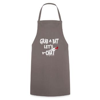 Zombie Apocalypse Humor Lustige Untote Zitate - Kochschürze - Grau - Vorne - AI Model Male 185 dark (185cm)